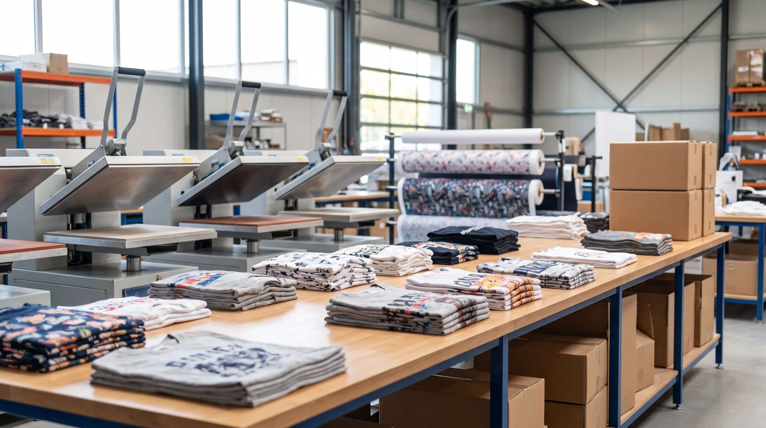 In áo thun theo yêu cầu số lượng ít – Giải pháp cho chủ shop khởi nghiệp & test sản phẩm Xưởng in áo thun theo yêu cầu số lượng ít với máy in chuyển nhiệt hiện đại tại INTERPRINT