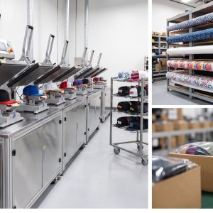 In mũ theo yêu cầu – Hướng dẫn chọn công nghệ và xưởng in phù hợp cho shop thời trang Xưởng in mũ theo yêu cầu chuyên nghiệp với máy in hiện đại